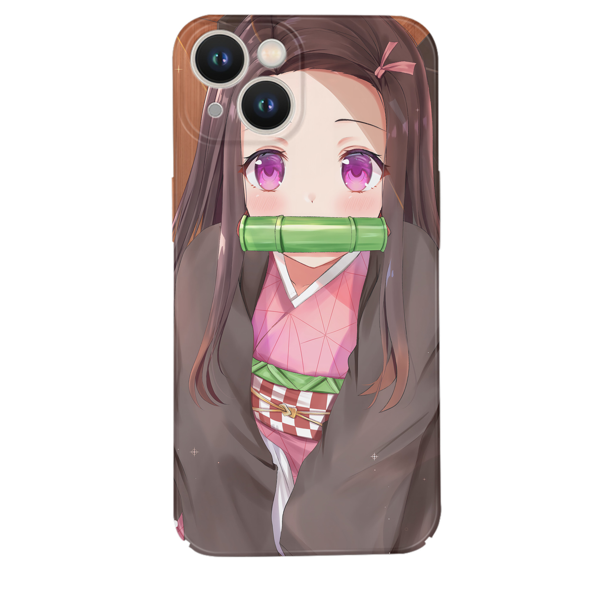 （画像用） 鬼滅の刃（きめつのやいば）竈門 禰󠄀豆子／かまど ねずこ Kamado Nezuko 【iPhone 14シリーズ対応】ハードケース